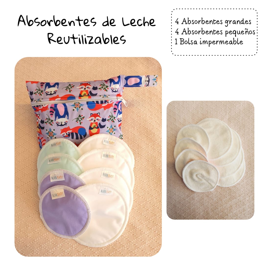 Absorbentes de Leche Mapache